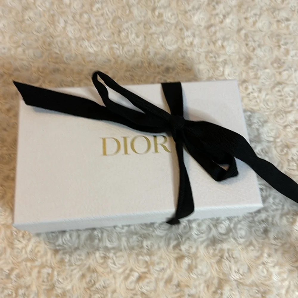 Dior zippy long wallet Lambskin Vernis leather oblique pattern Full Incl…